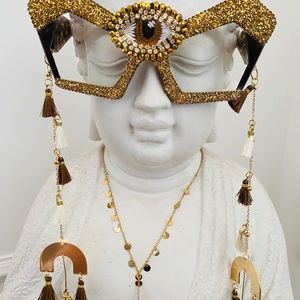 EARTHY OM evil eye FUNGLASSES!! #festival #coachella #party #fun #zen